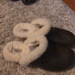 Ugg Leather and Sherpa Clogs